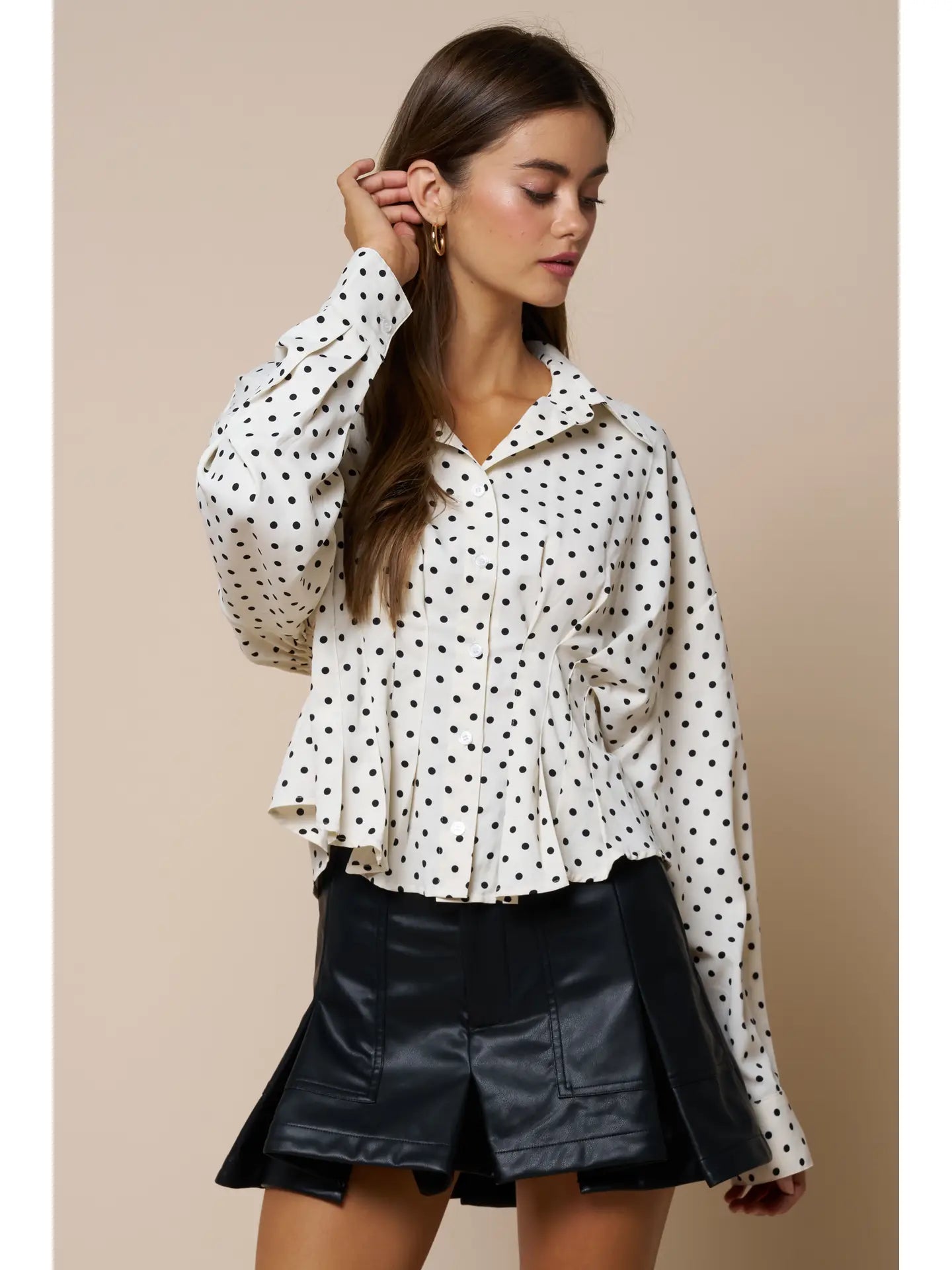 Cate Pleated Blouse