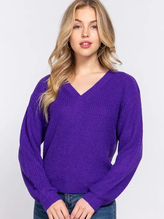 Violet & Vibrant Sweater