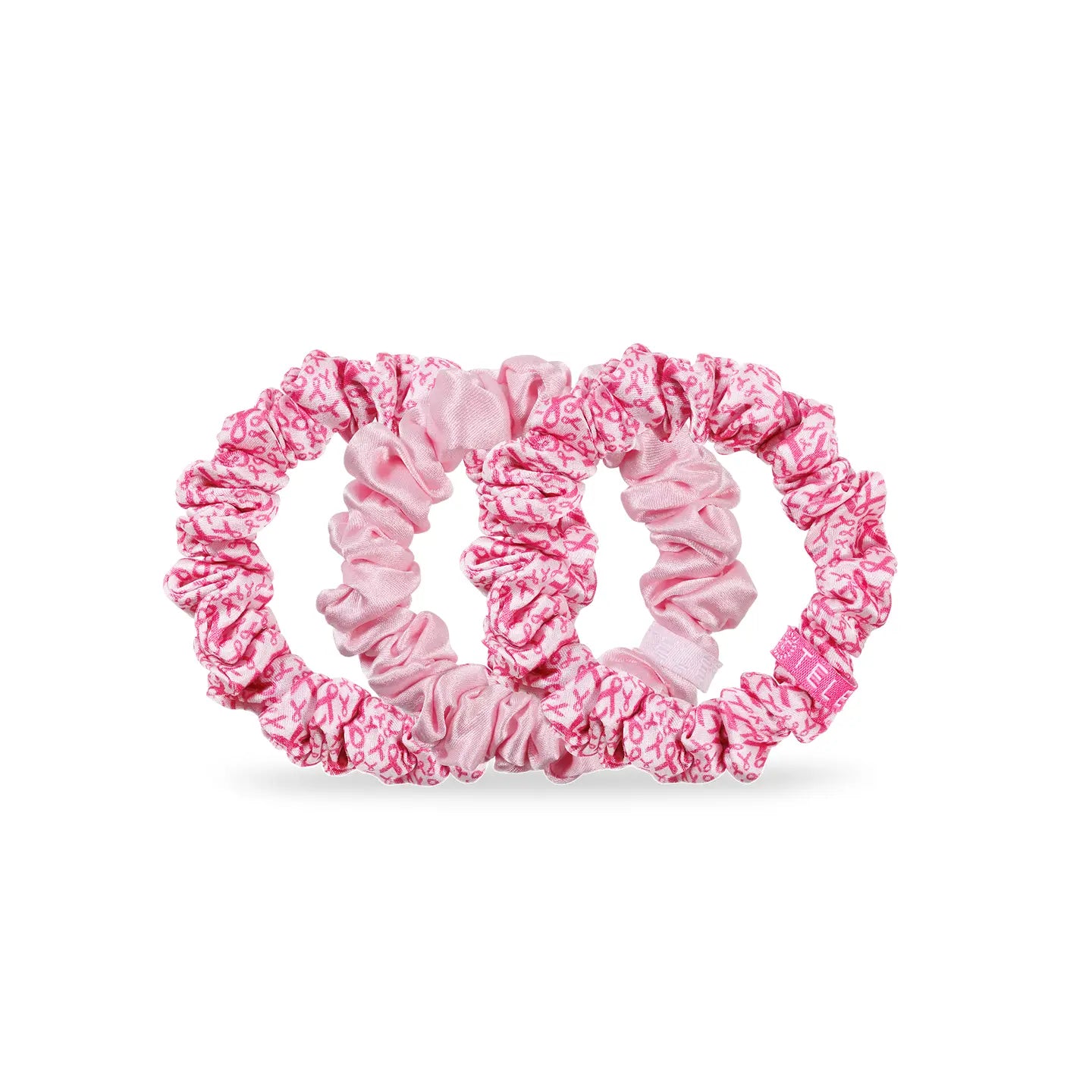 Pink Ribbon Power Hair Scrunchies