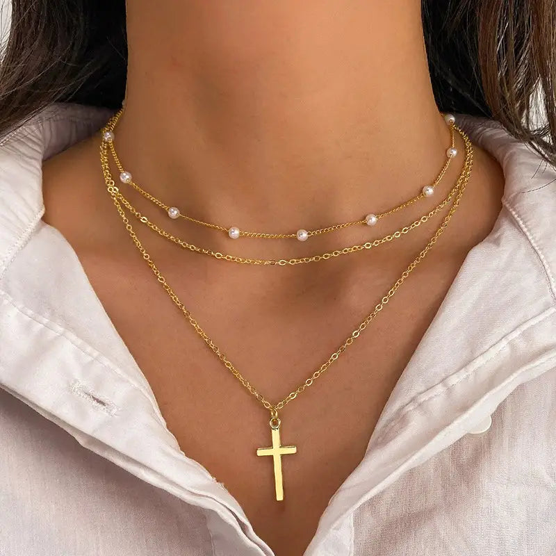 Triple Faith Necklace