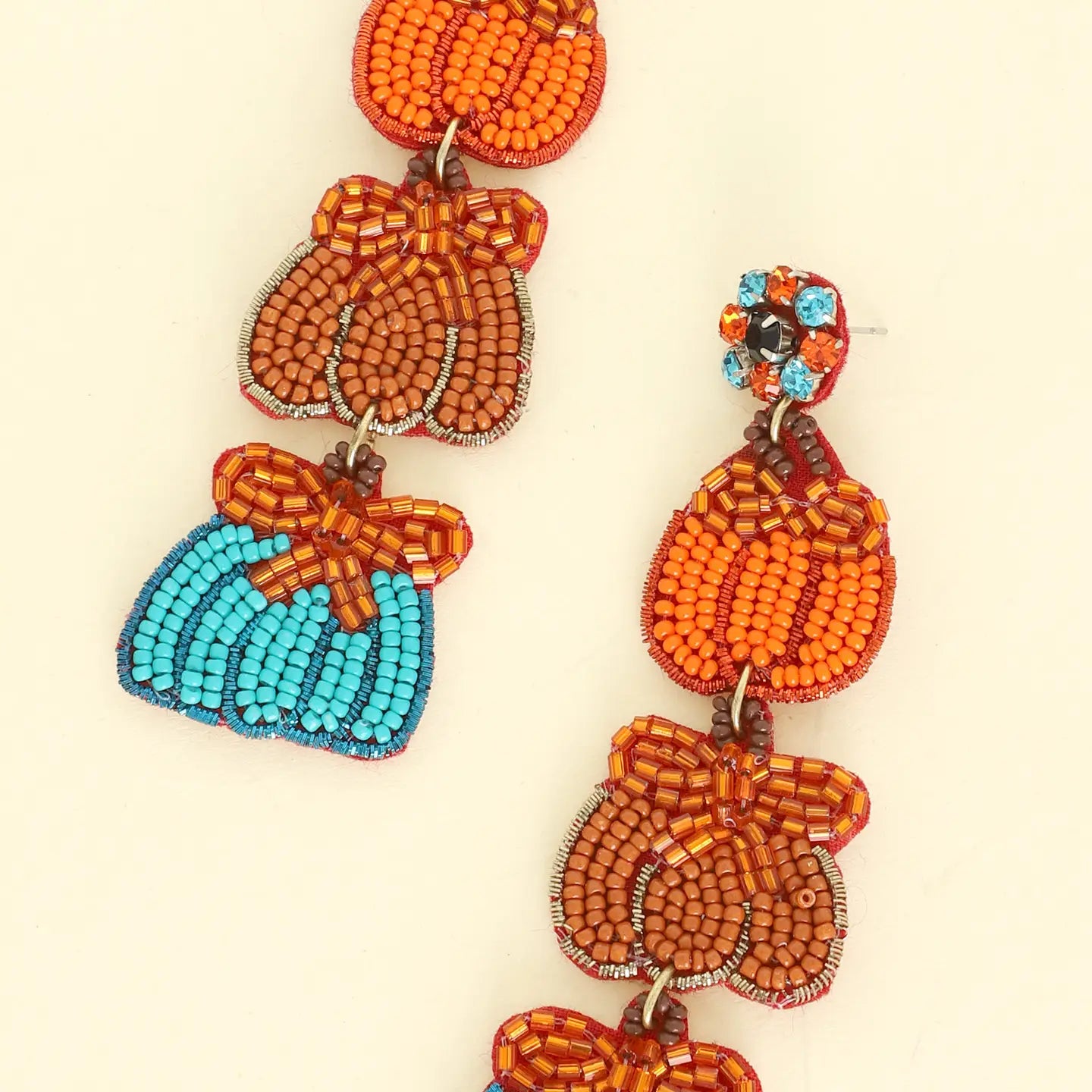 Triple Pumpkin Earrings