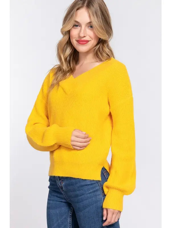 Seriously Yellow Sweater