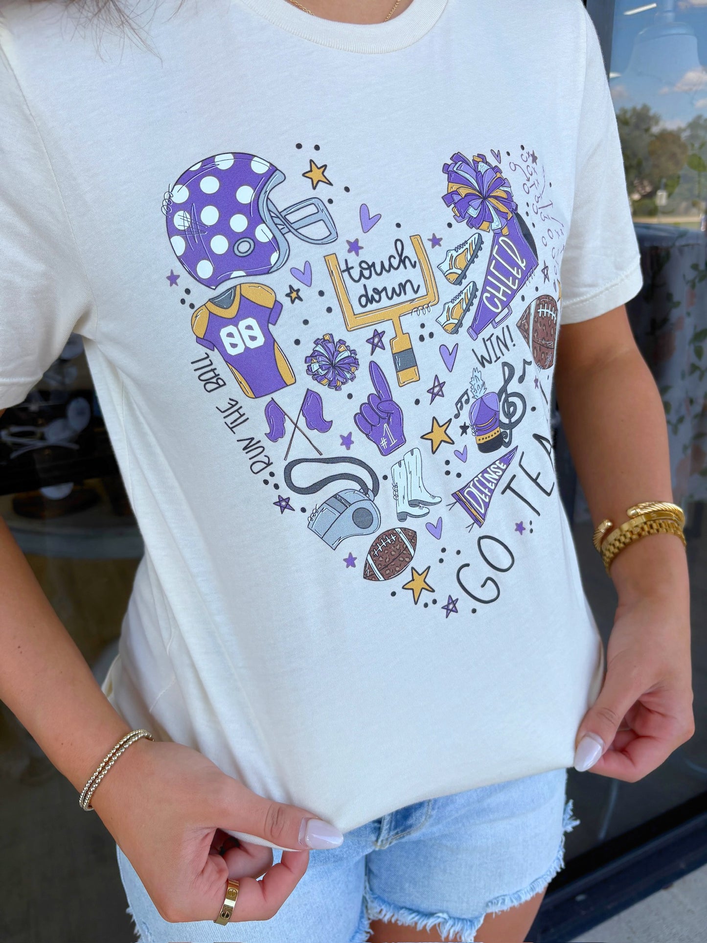 Sporty Collage Gameday Tee