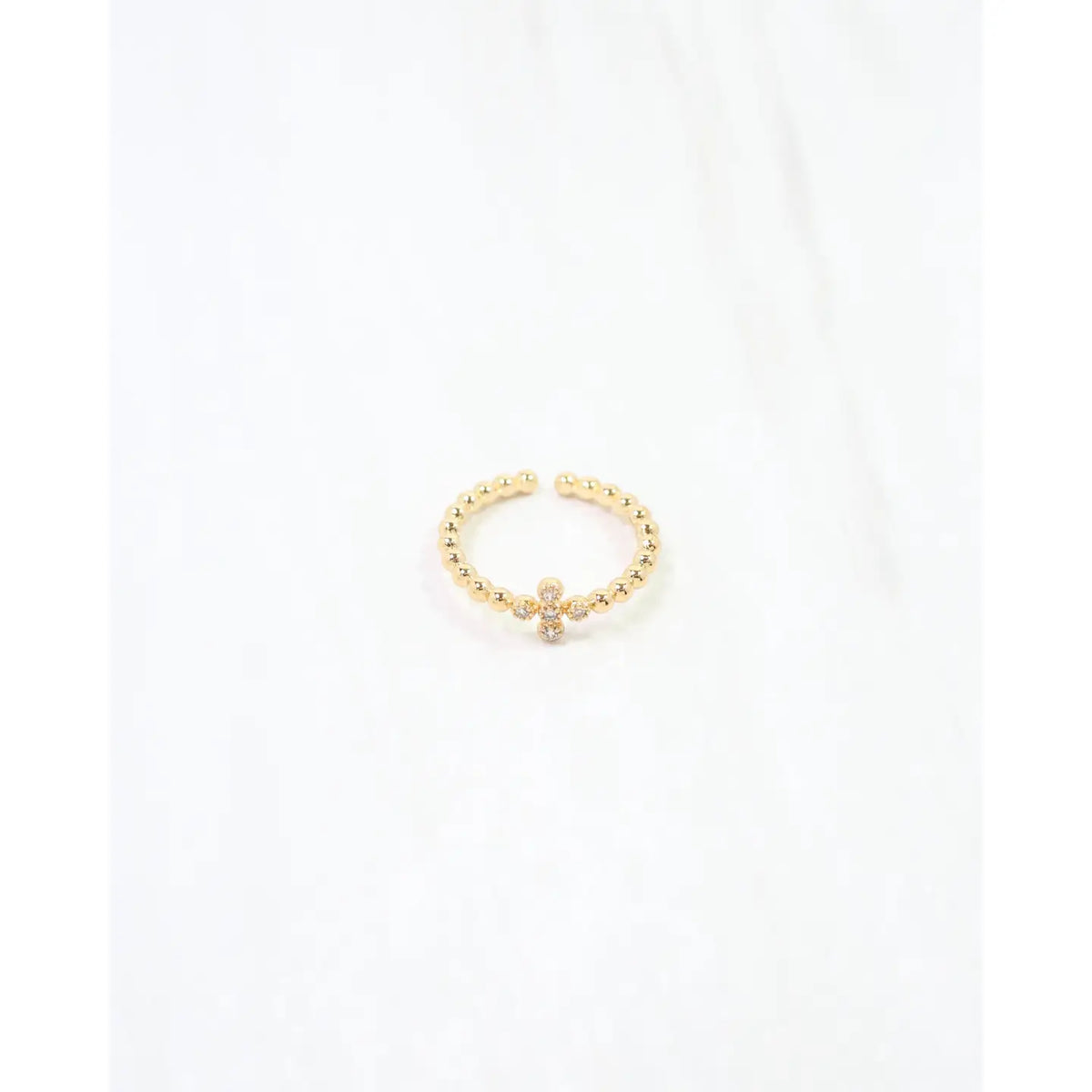 Roya Cross Dot Ring