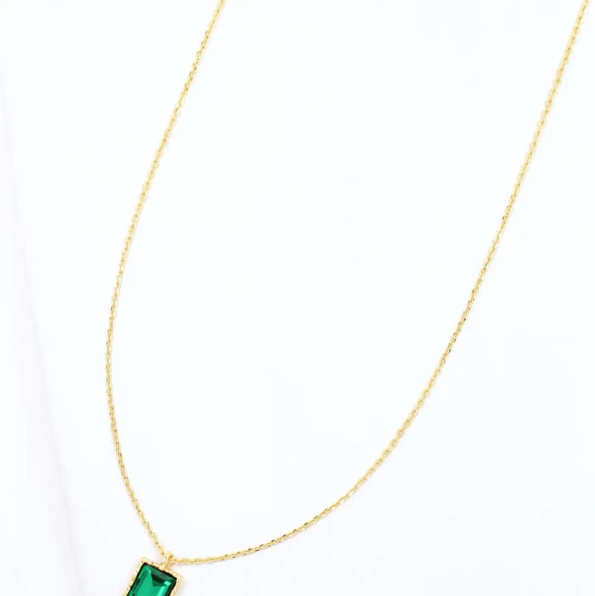Edwardo Emerald Cut Necklace