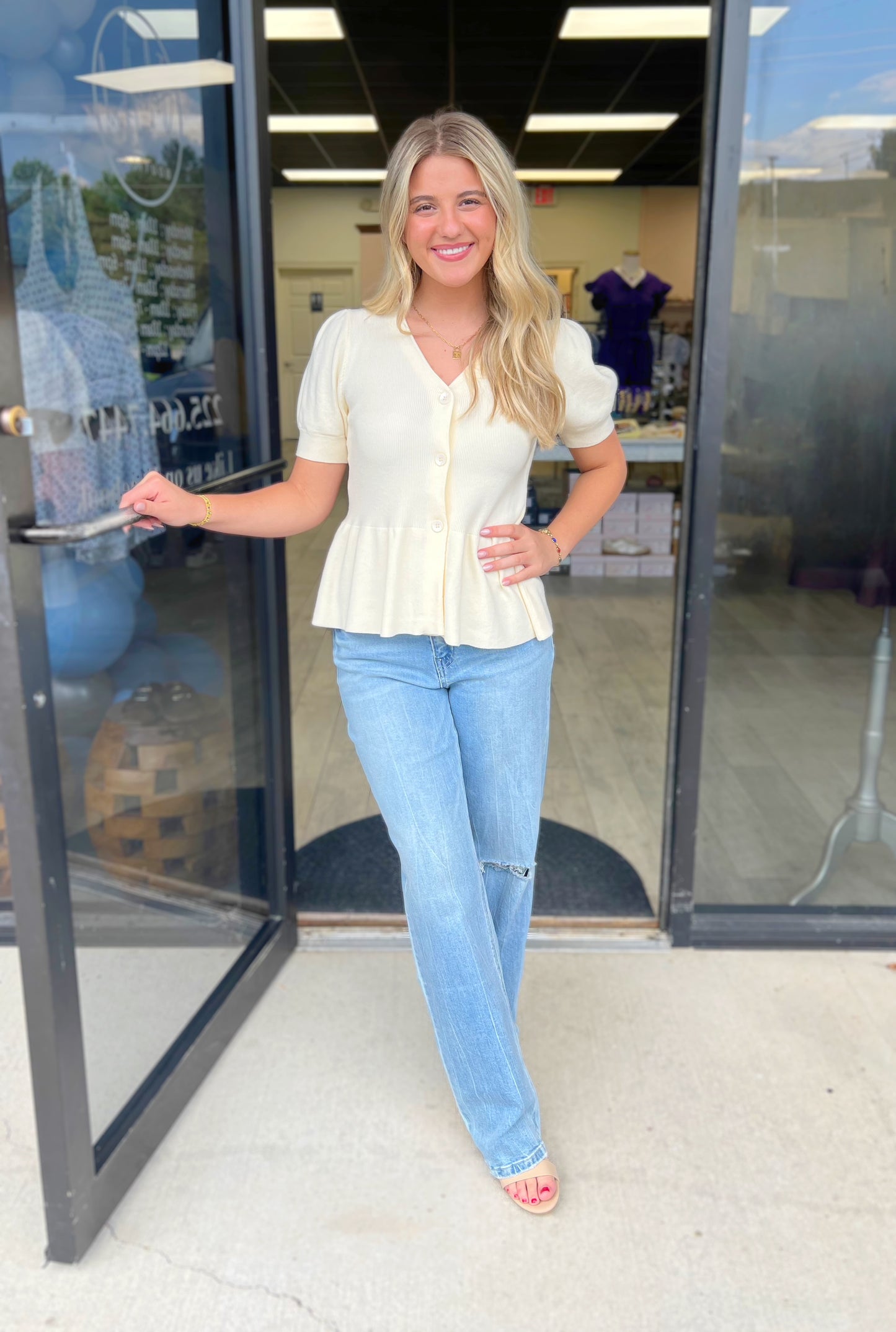 Beautifully Buttoned Top