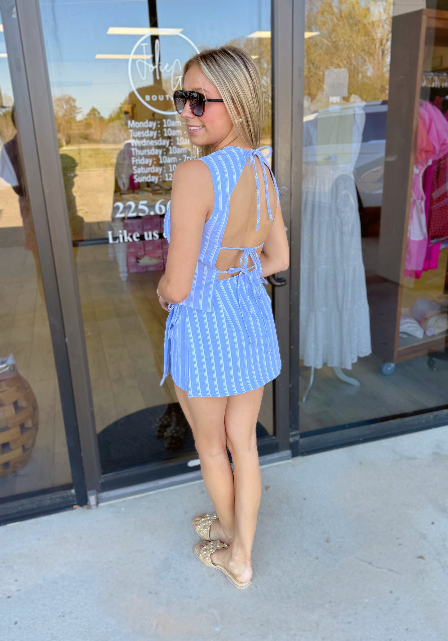 SMALL - Blossom Striped Set