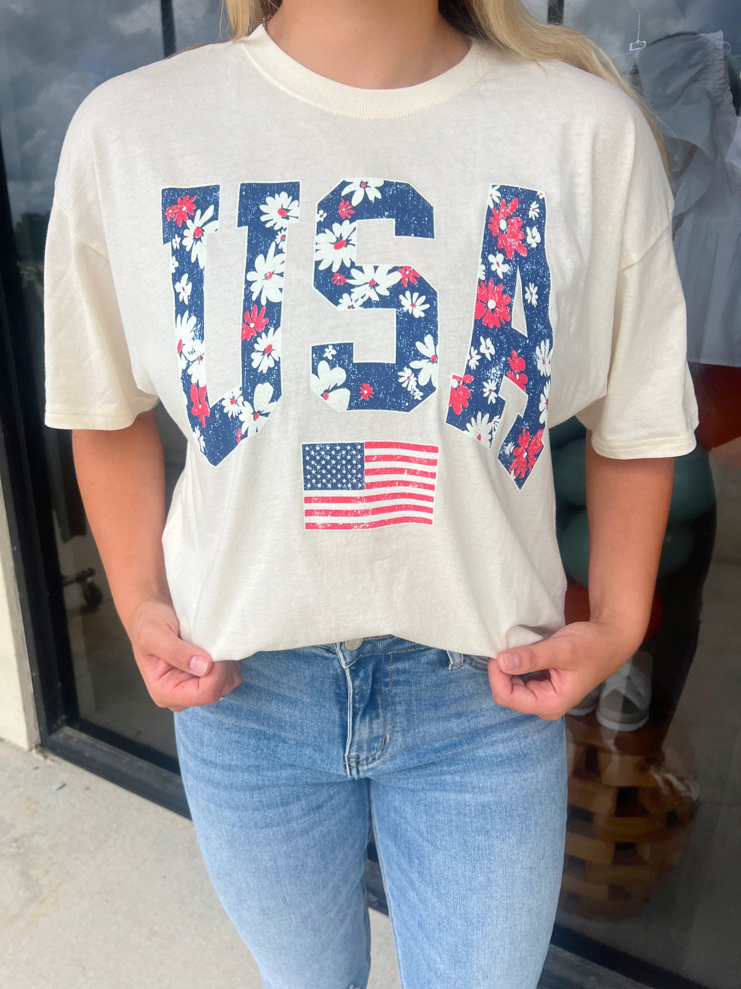 USA Flower Tee