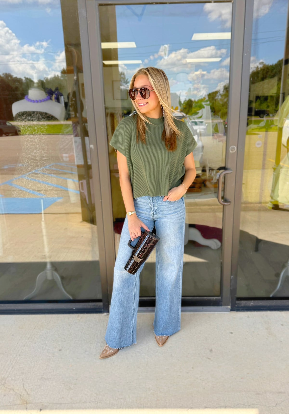 Cate Mock Neck Top