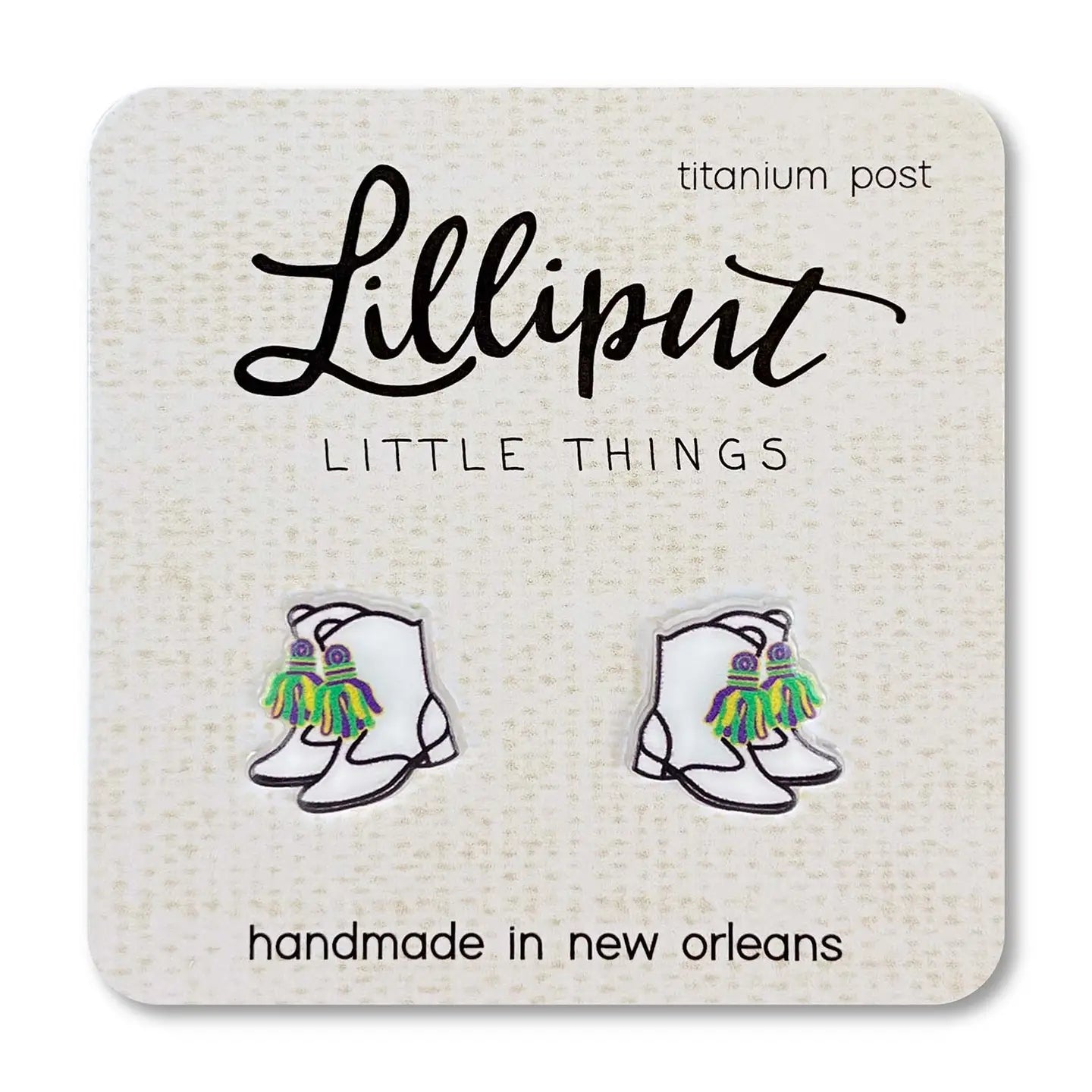 Lilliput Majorette Marching Boot Earrings