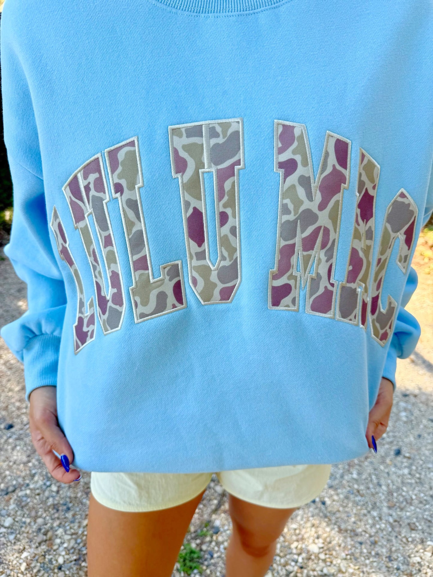 SMALL - LULU MAC - Camo Sweatshirt