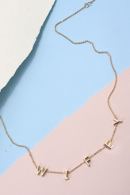 Dainty WIFEY Necklace