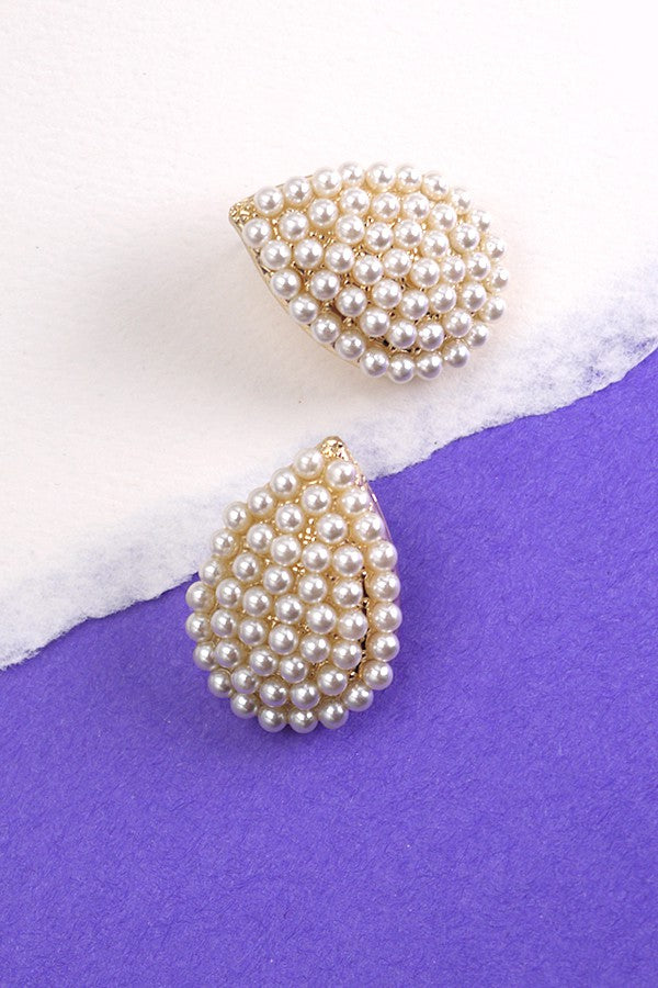 Teardrop Pearl Earrings