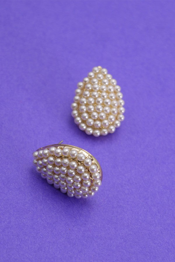 Teardrop Pearl Earrings