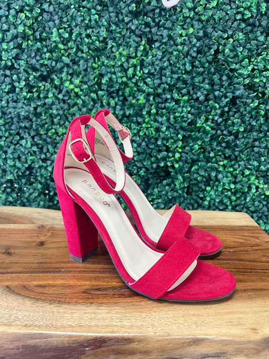 Bamboo Rampage Heel in Red