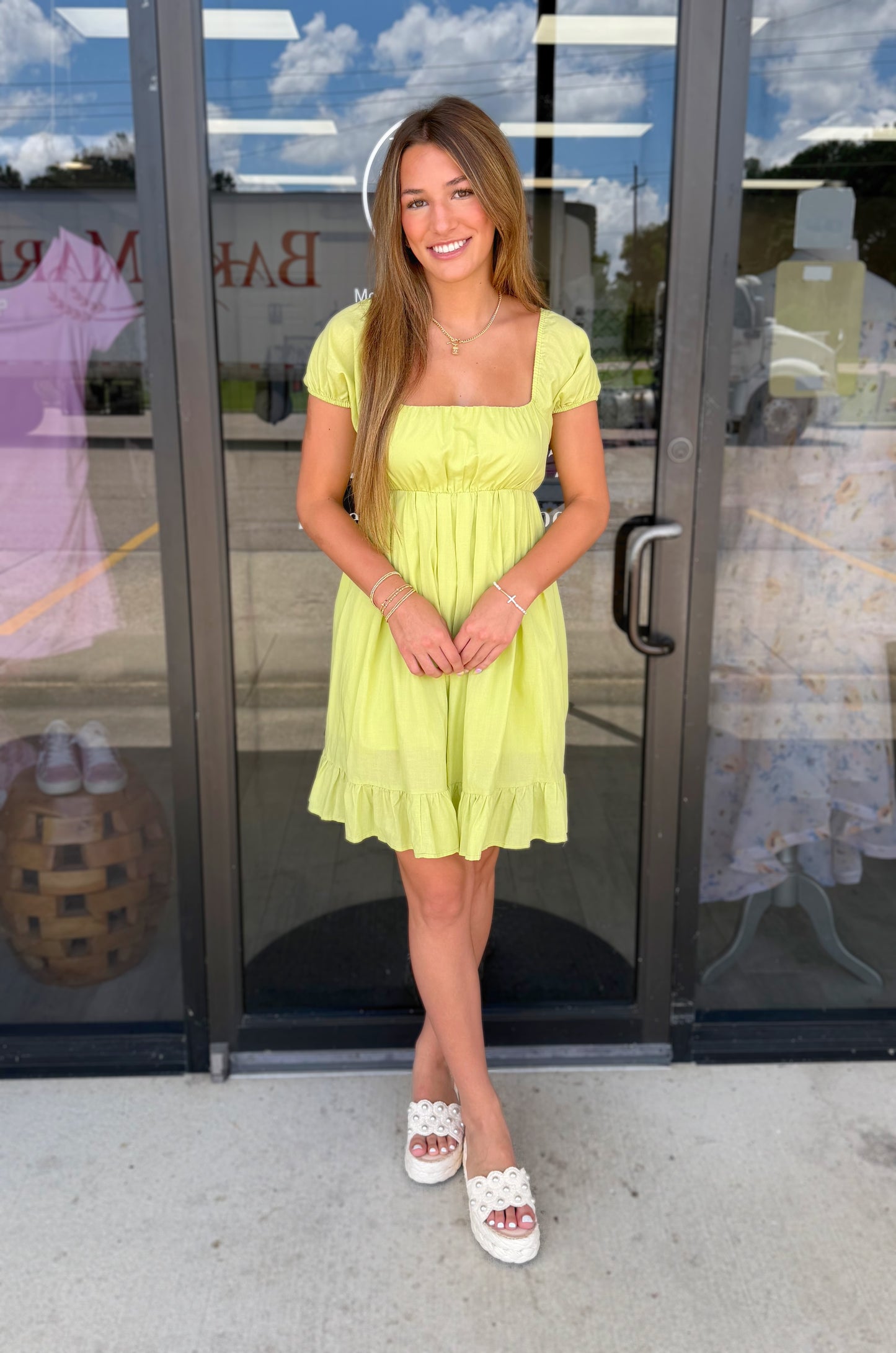 Kiwi Babydoll Dress