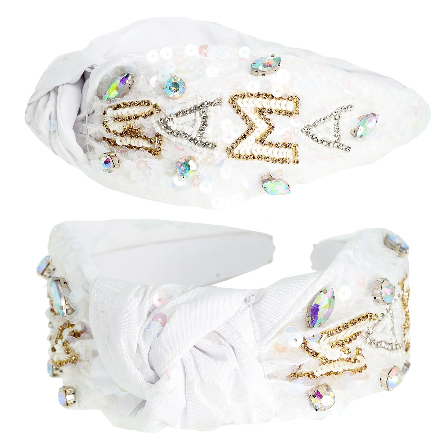 Sparkling White MAMA Headband