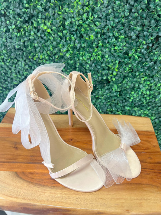 Lemonade Bow Heels in Nude