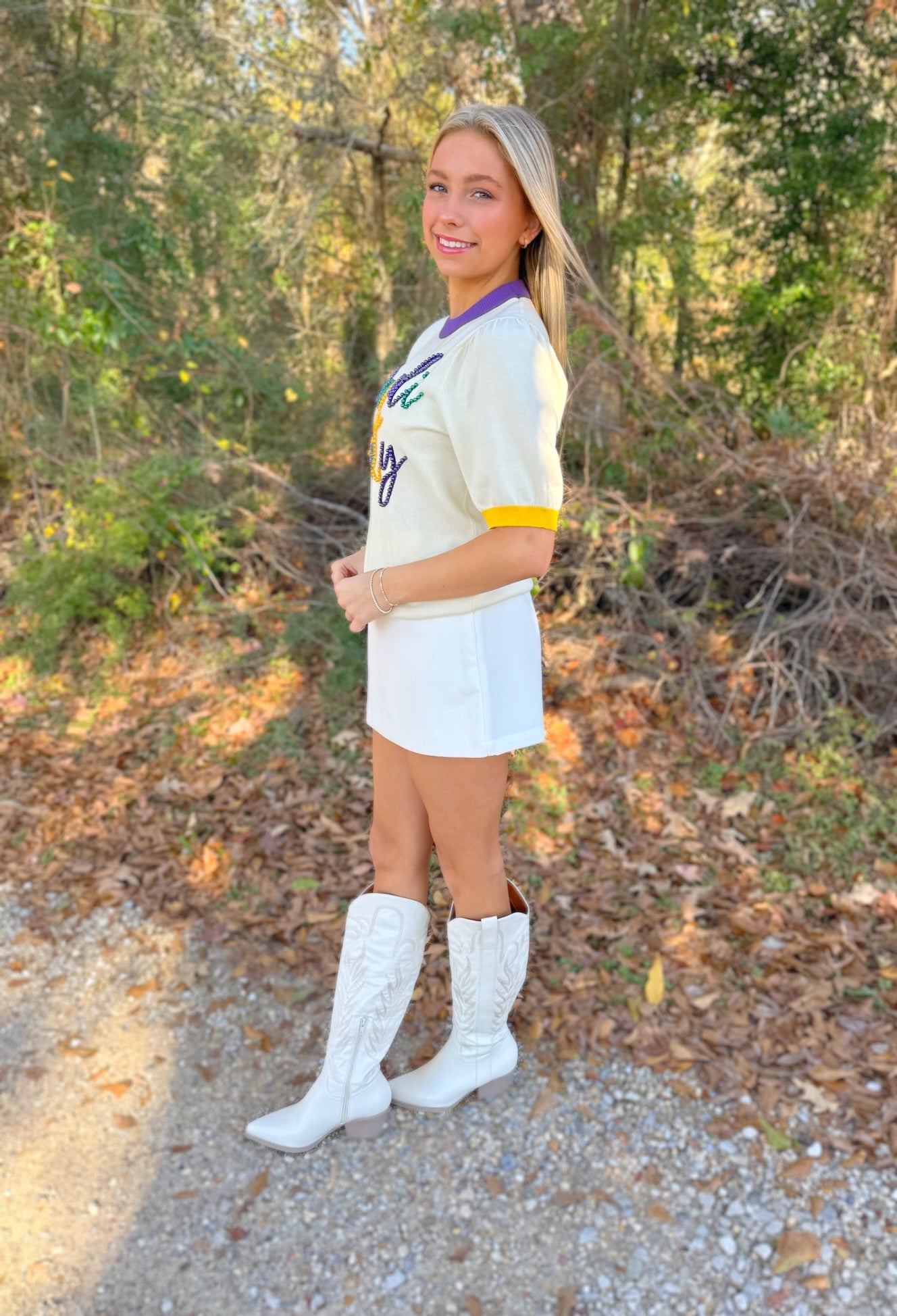 Pearl Mardi Party Sweater