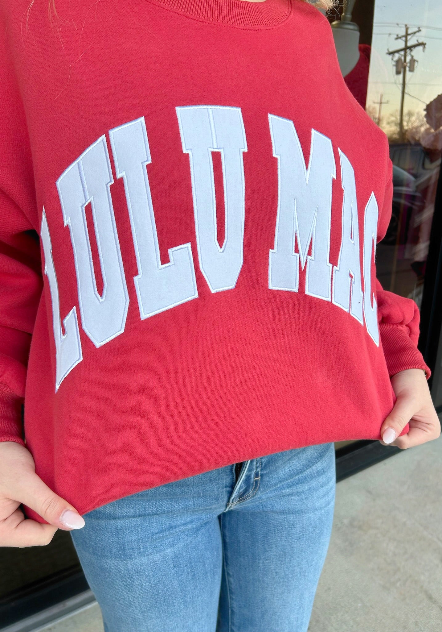 MEDIUM - LULU MAC - Monogrammed Sweatshirt