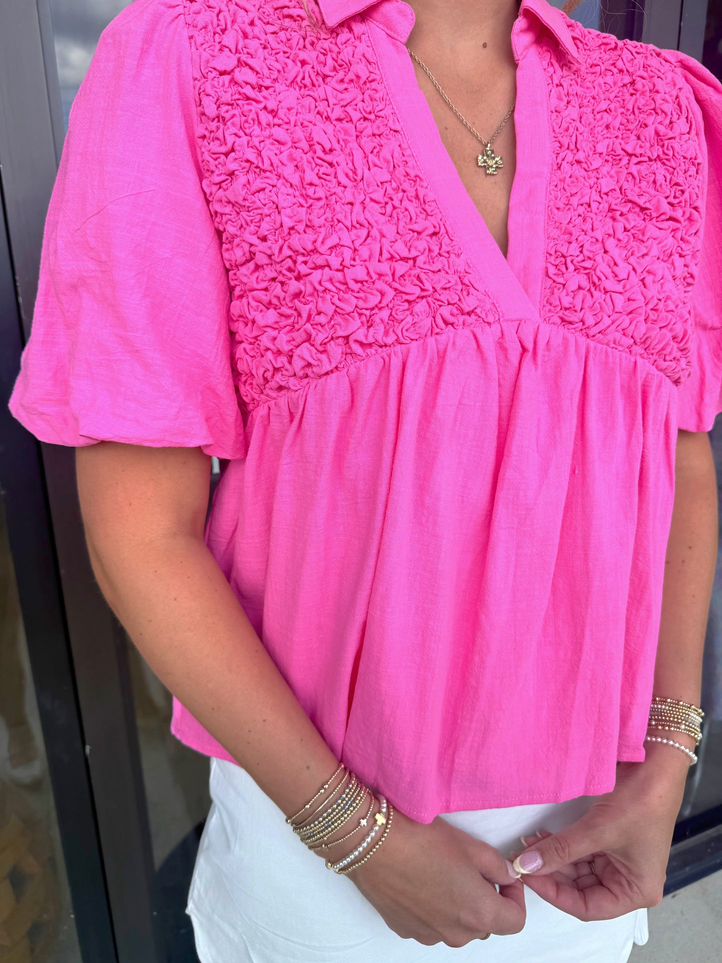 Liliana Honeycomb Blouse