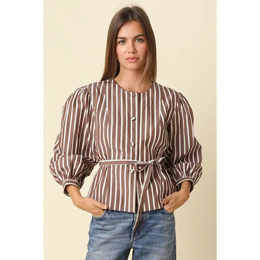 Mabel Striped Blouse