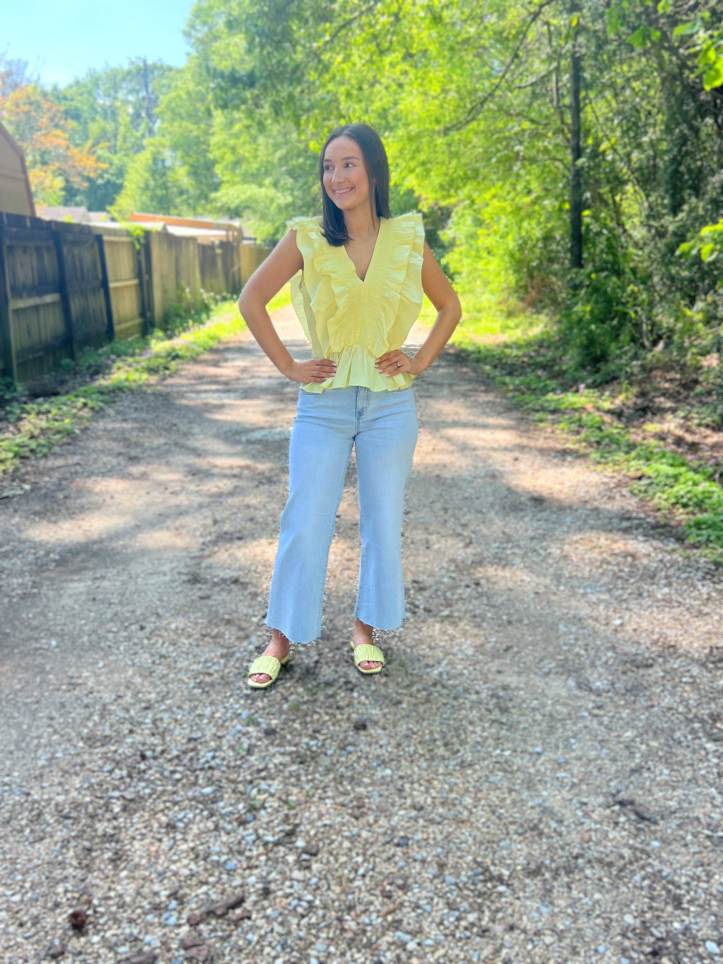 LARGE - Smocked in Sunshine Top