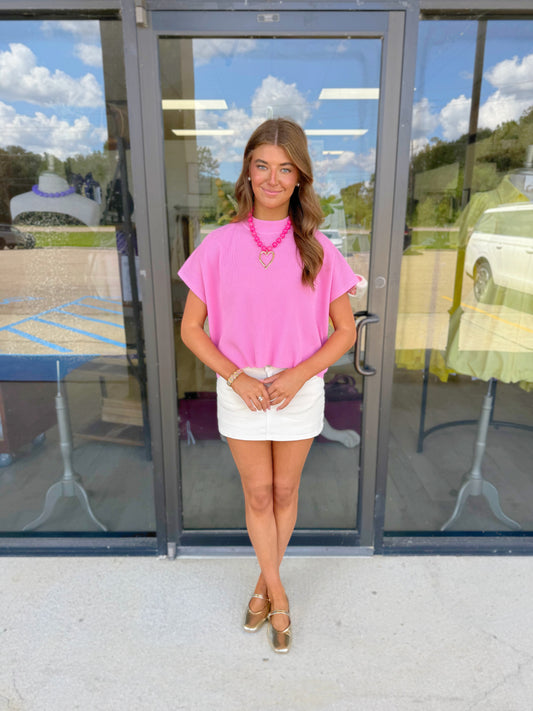 Cate Mock Neck Top