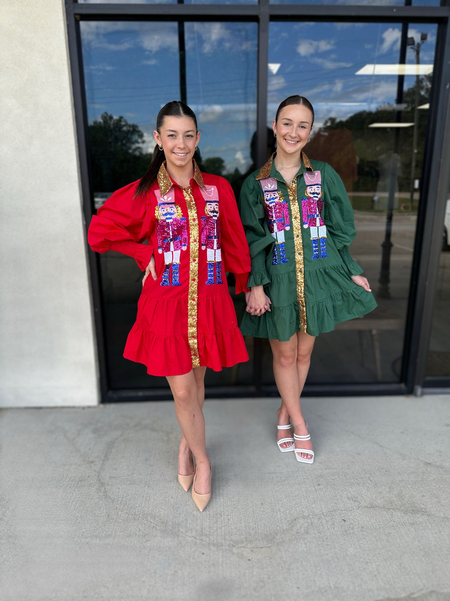 Toy Soldier Dress in Green