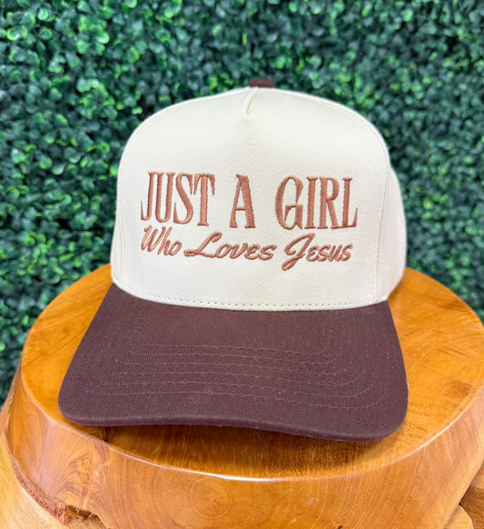Just a Girl Who Loves Jesus Trucker Hat