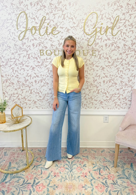 Leslie Button Top