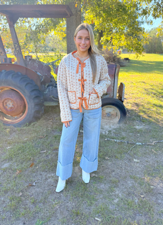 Perfectly Persimmon Puffer Jacket