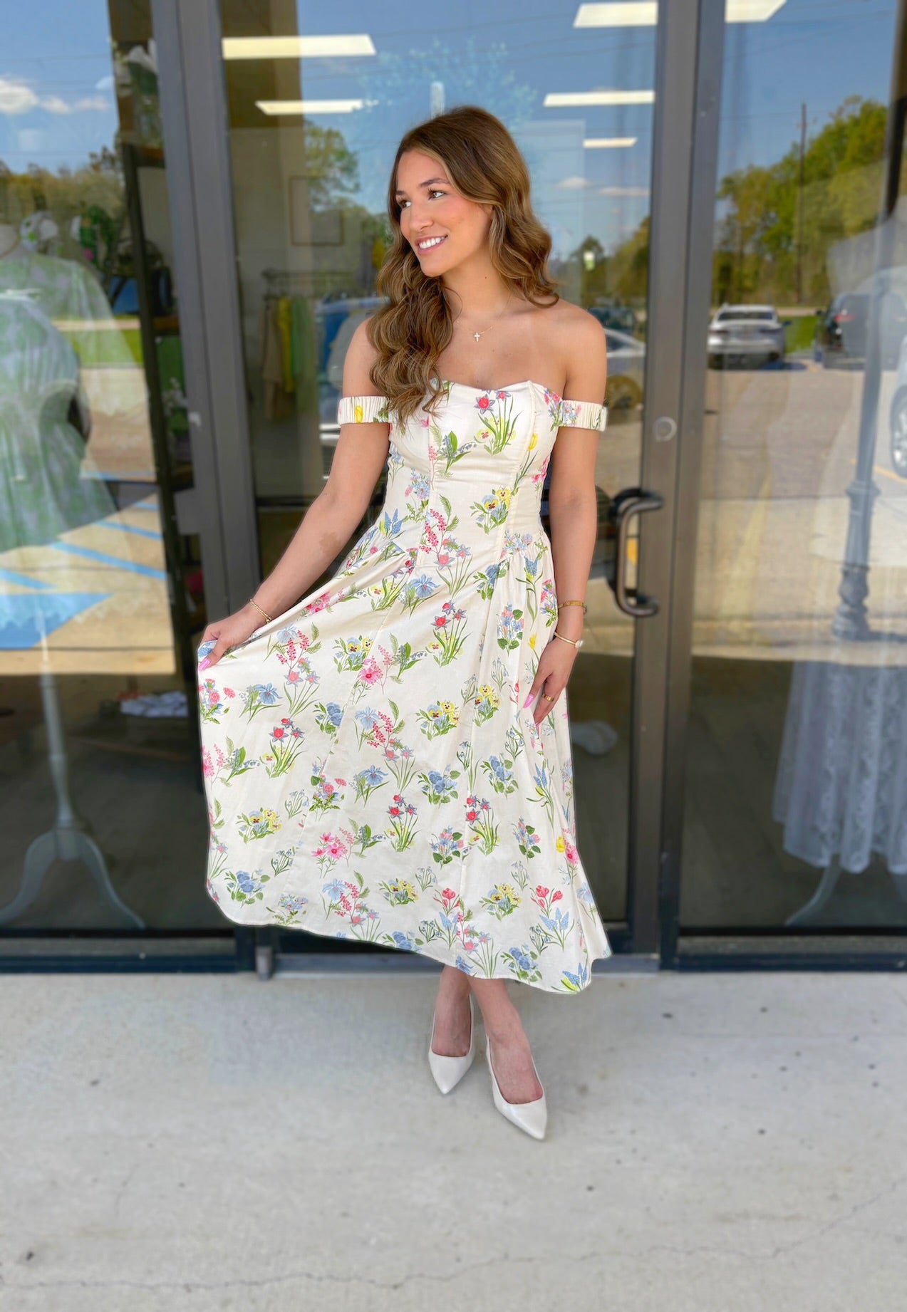 LARGE- Lucinda Midi Dress