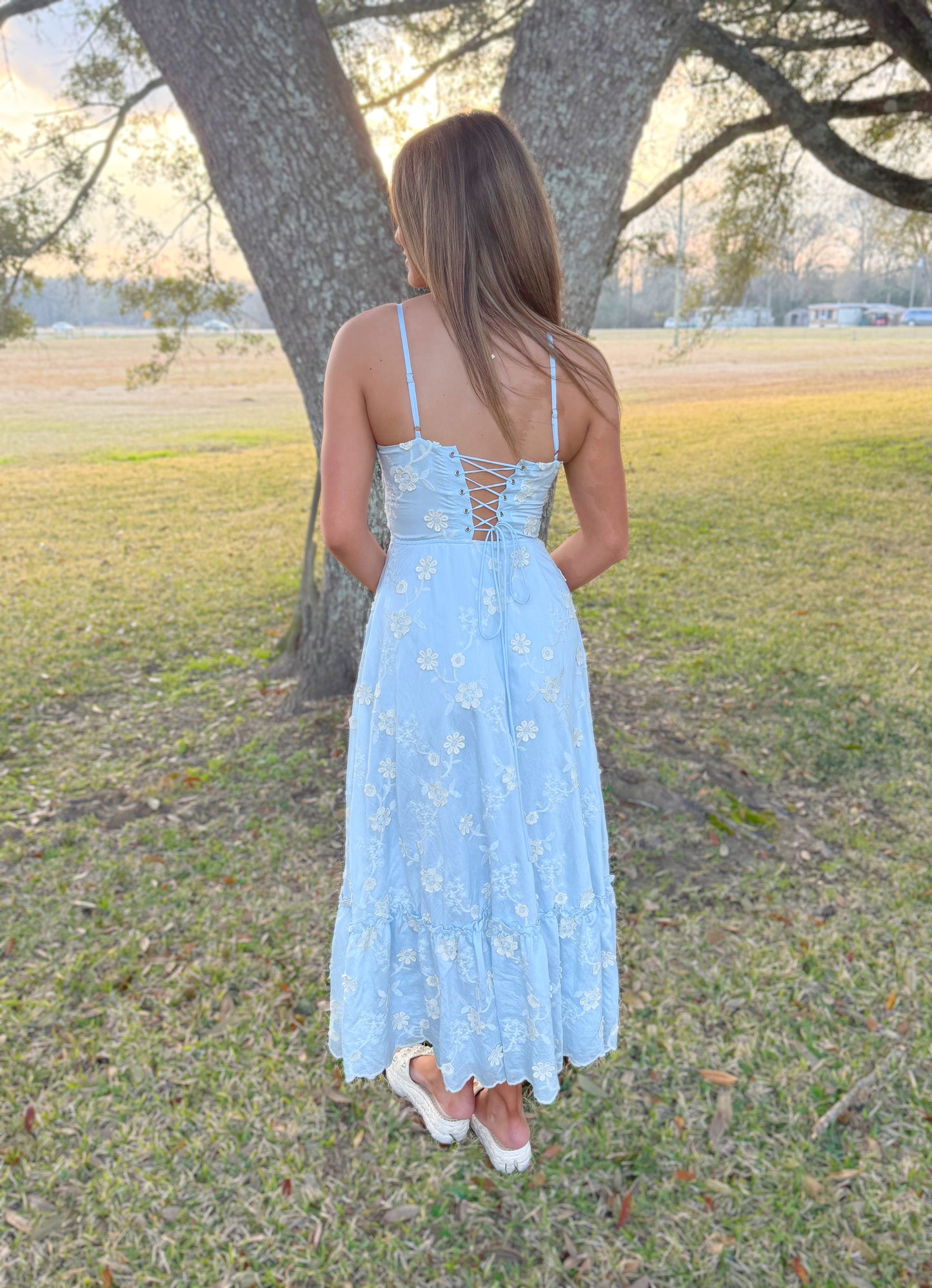 LARGE - Fully Floral Midi Dress