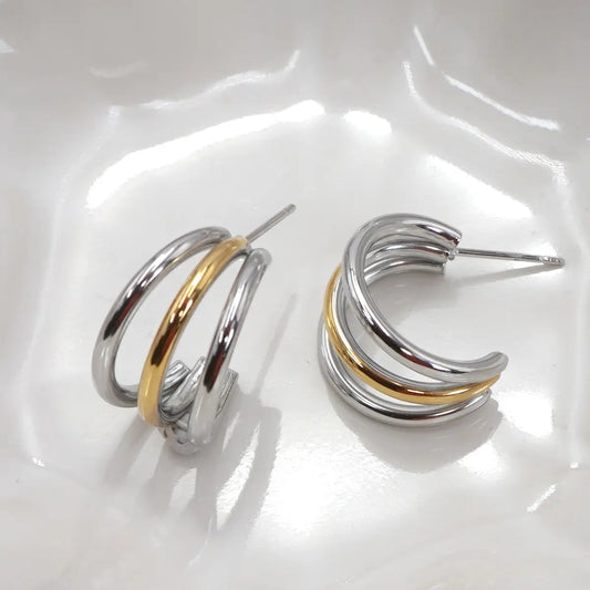 Two Cute Tone Earrings