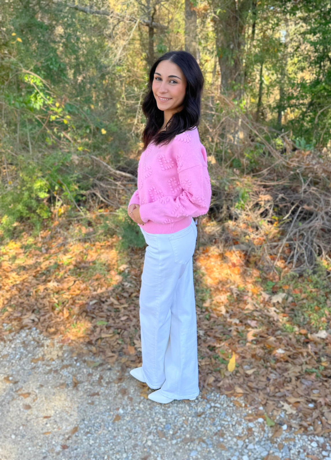 Hearts of Pom Sweater