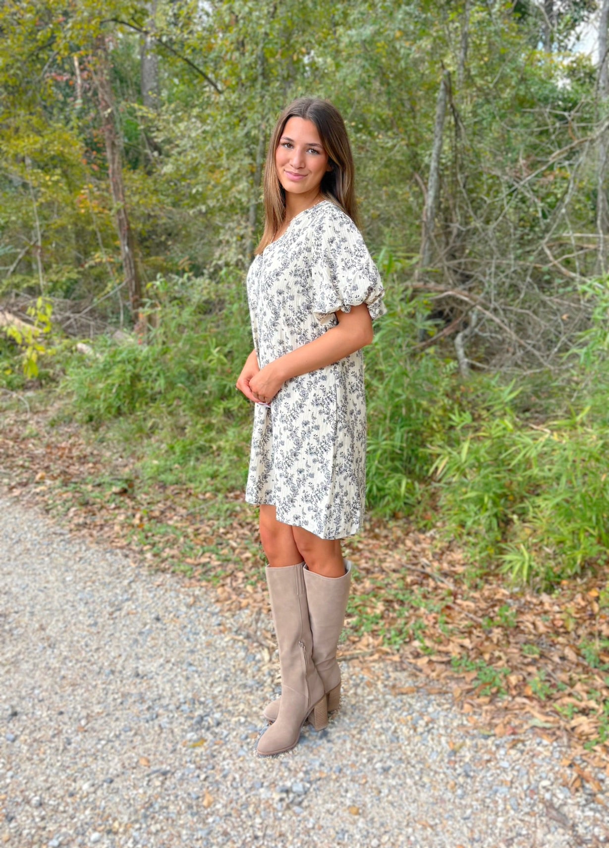 Vanilla Floral Mini Dress