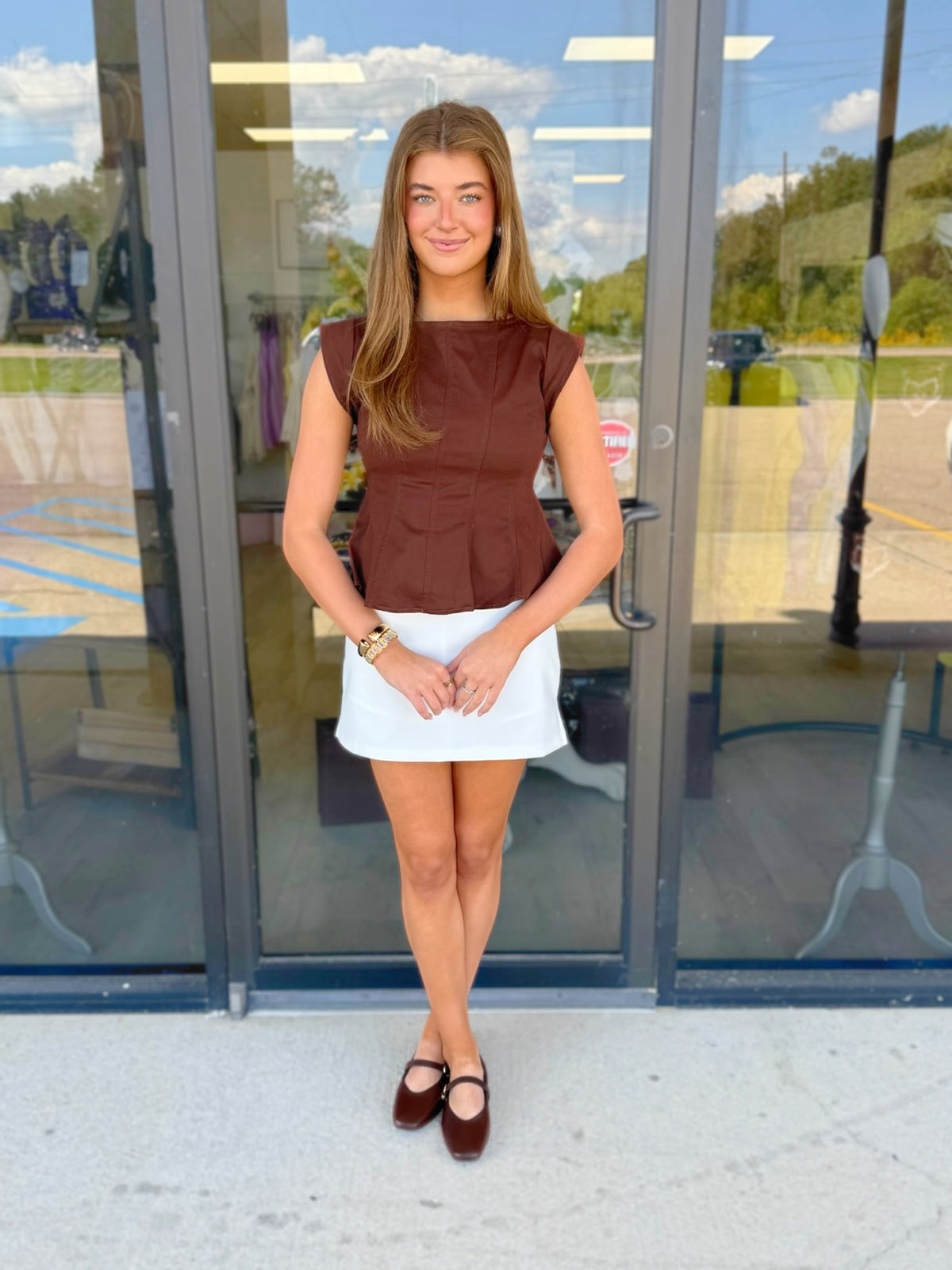 SMALL - Cherish Peplum Blouse