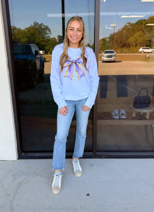 Blended Bow Sweatshirt