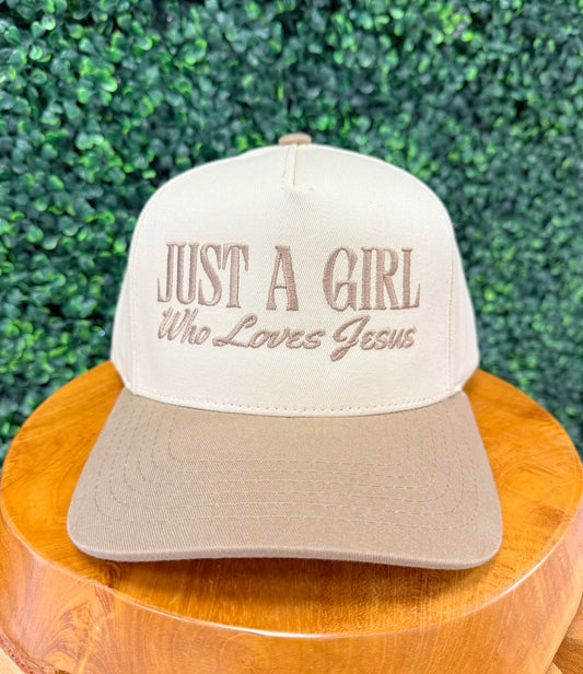 Just a Girl Who Loves Jesus Trucker Hat