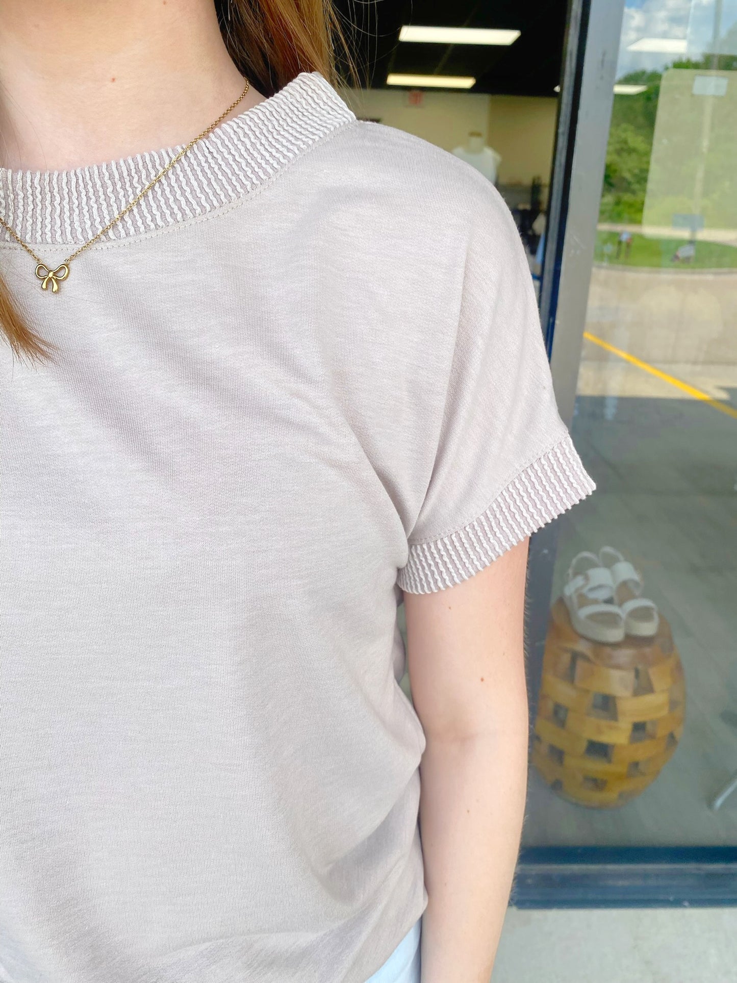 Two Taupe Top