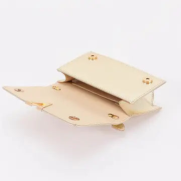 Rhinestone and Pearl Flap Clutch