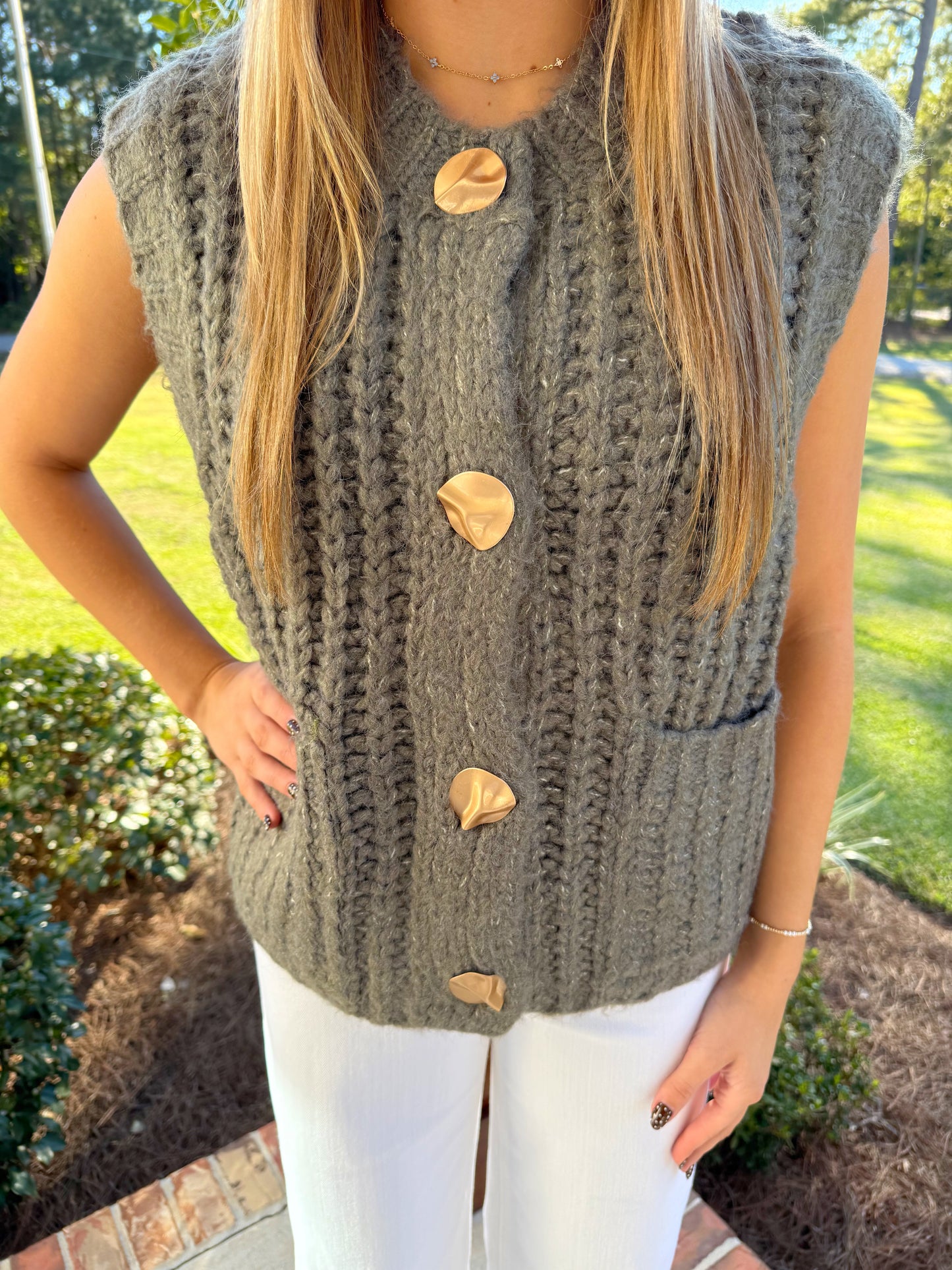 Olive You Chunky Top