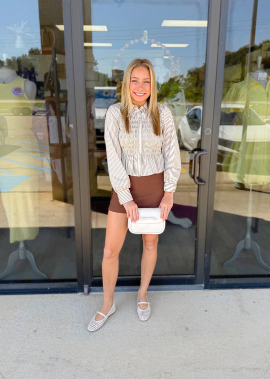 Nomi Peplum Blouse