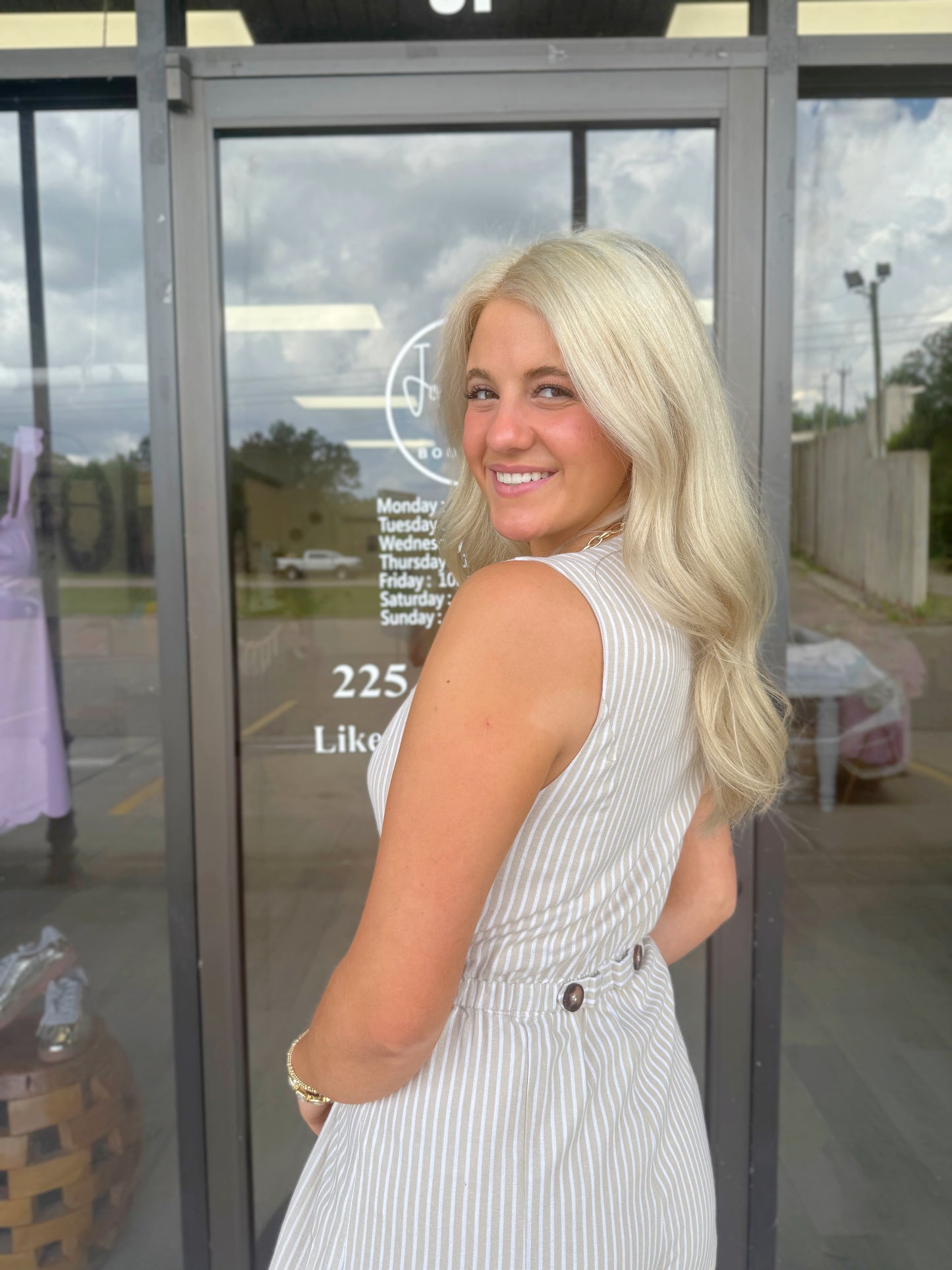 Sandy Striped Romper