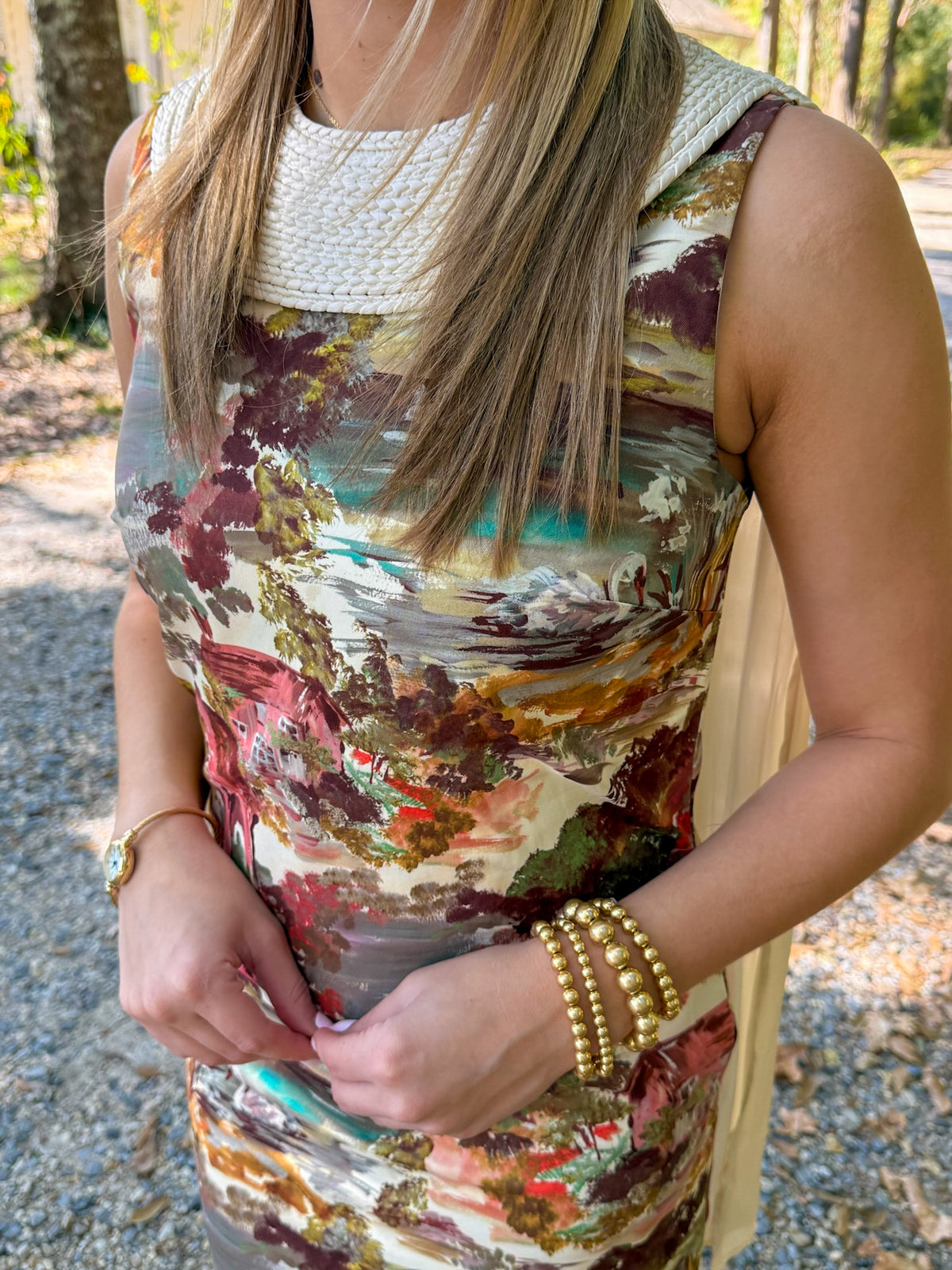 Cottage Garden Cape Dress