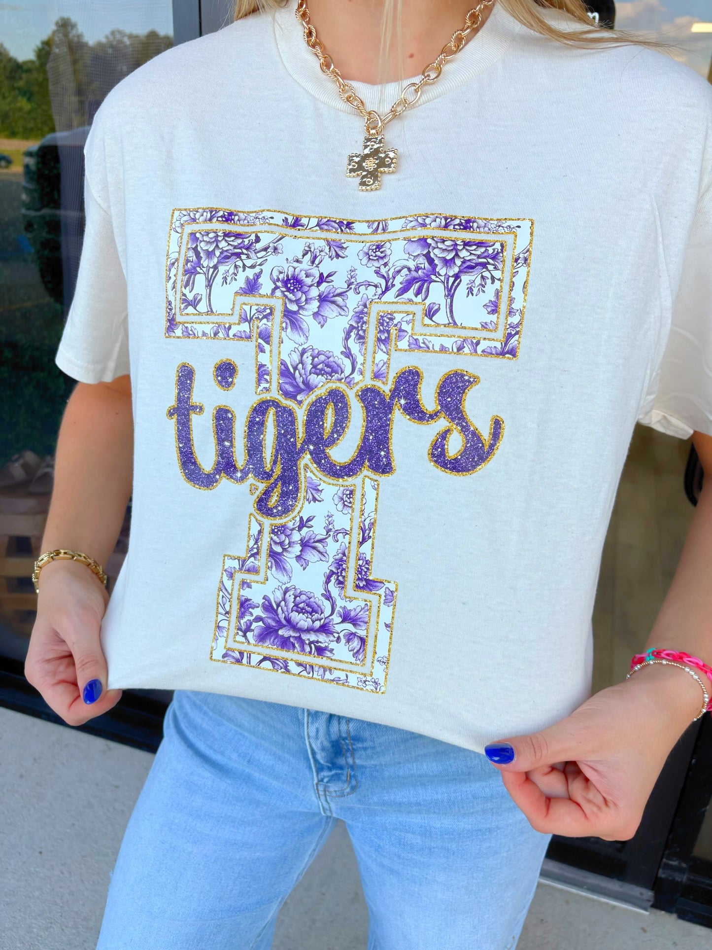 Tigers Floral Tee