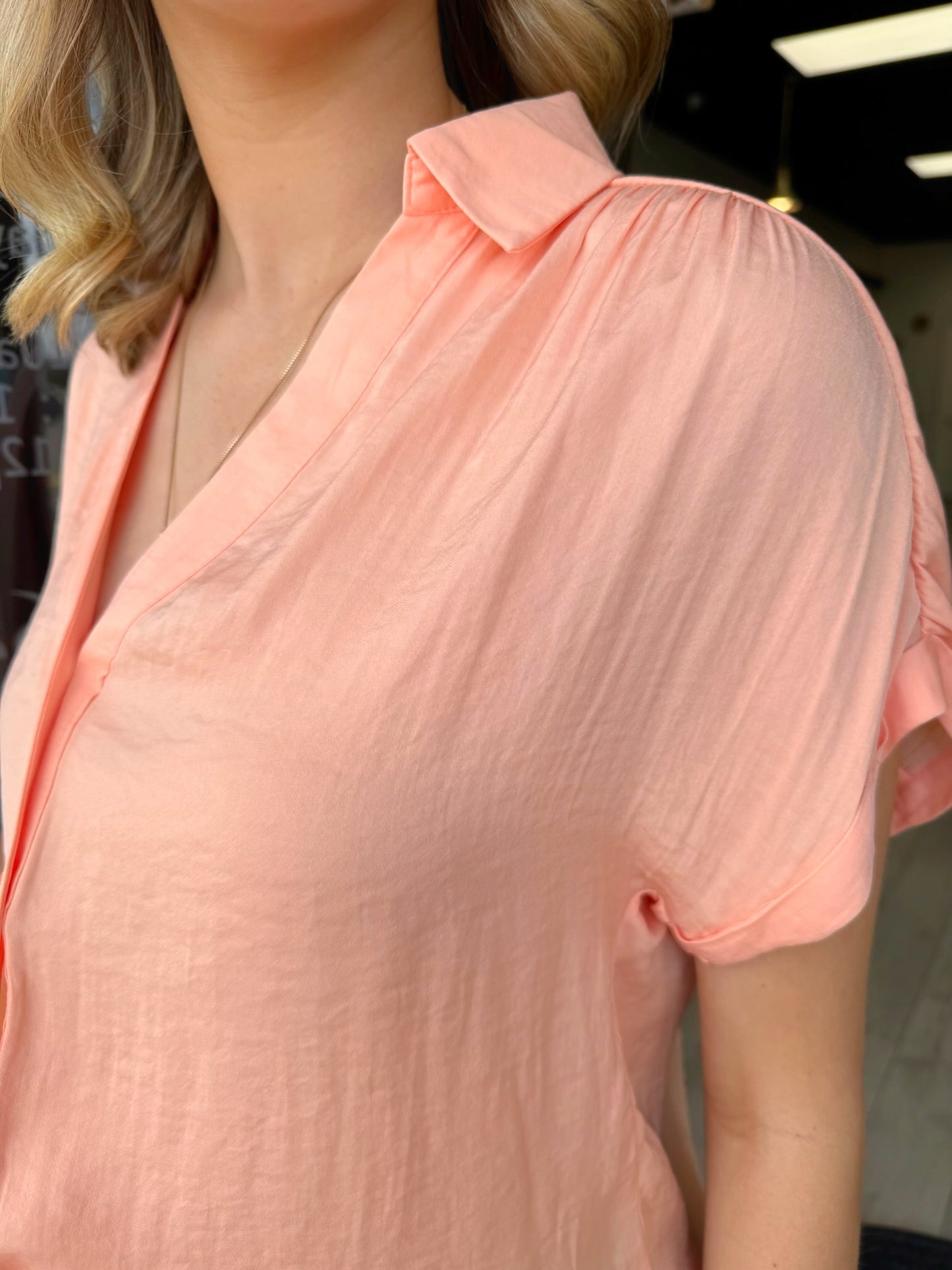 Pretty in Peach Blouse