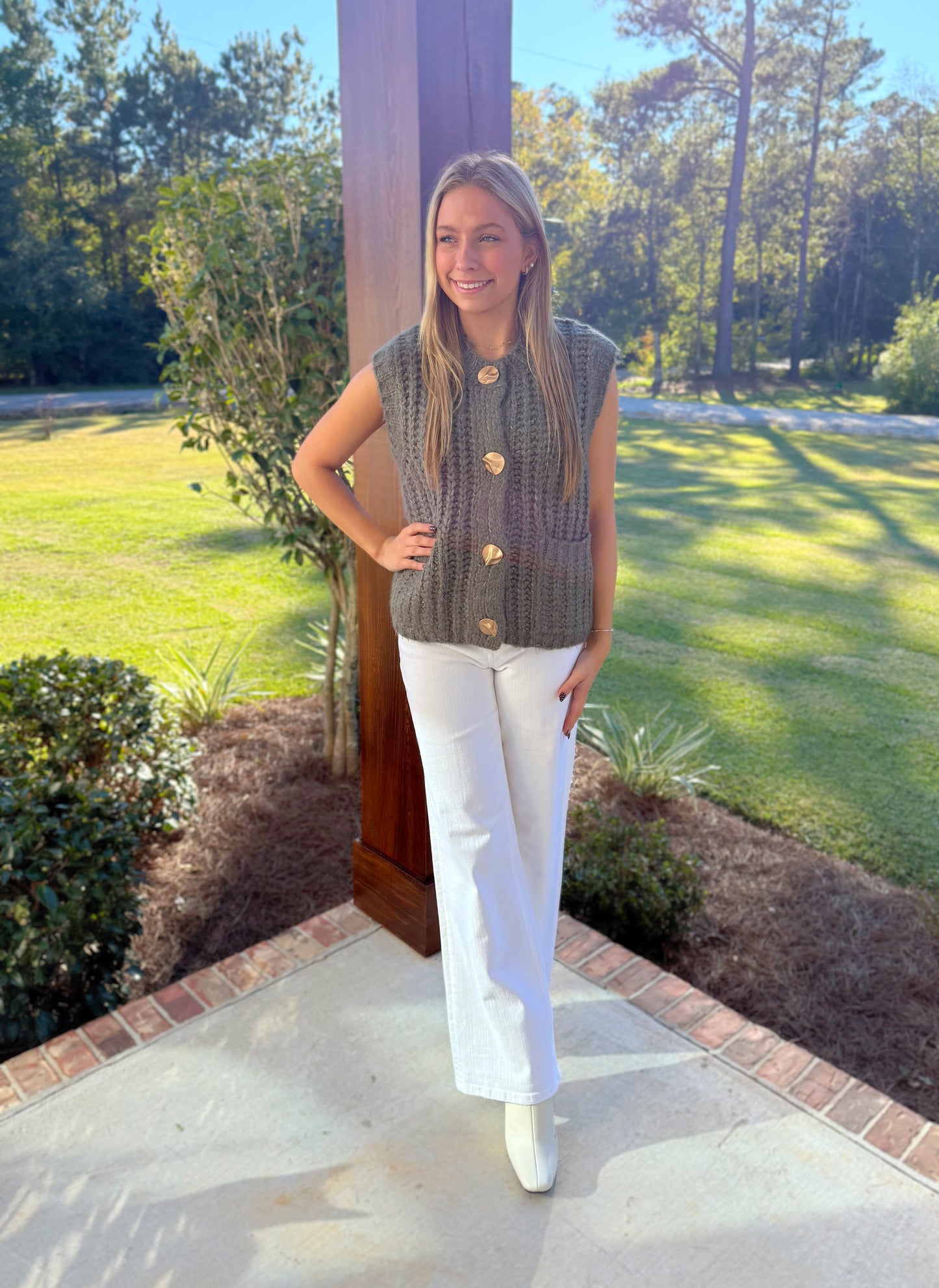 Olive You Chunky Top