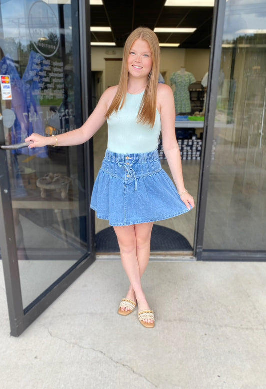 All the Denim Skirt